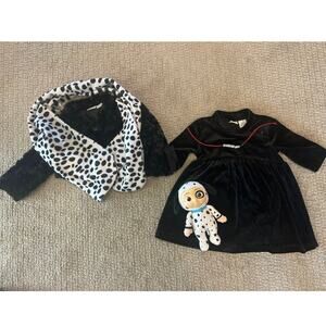 Cruella De Vil Dalmatian Baby Toddler Costume + Accessories 12-24M 18M 24M 2T